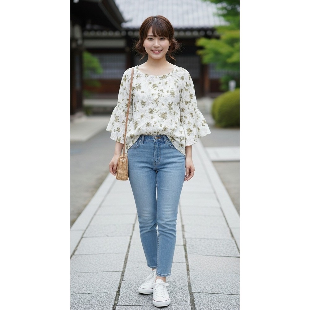 Oddy Poncho Tunic Top Womens Size 3XL Floral Oversized Boxy Boho Cottagecore NWT